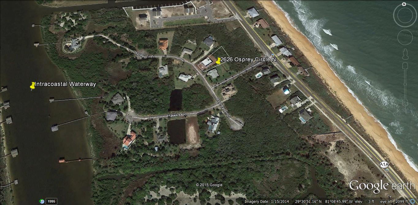 2626Osprey Cir N - Beverly Beach - Google Earth